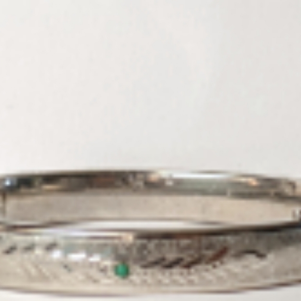 Sterling Silver Turquoise Bangle -Marked - image 5
